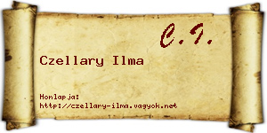 Czellary Ilma névjegykártya